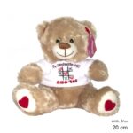 Urso c/t-shirt "AMO-TE" 20cm