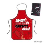 Avental vermelho "Amor"