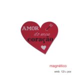 Magnético MDF coração "Amor"