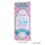 Placa vidro Mãe 17cm