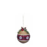 NATAL - Bola decorada 12cm