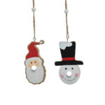 NATAL - Pai Natal/Boneco de Neve Pendurar