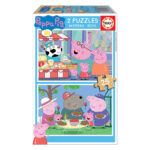 2x Super Puzzle 25 Madeira Peppa Pig