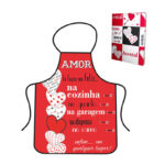 Avental vermelho "Amor"