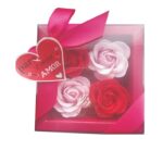 Caixa 4 rosas "Amor"