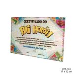 Certificado vidro Pai Herói