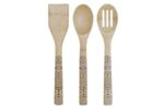 Set 3 utensílios bambu