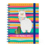 Caderno Espiral A5 Pautado - Llama