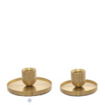Castiçal decorativo em metal