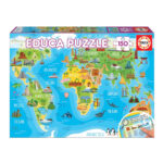 Puzzle 150 Mapa Mundo Monumentos