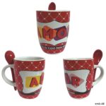 Caneca c/colher "Amor"