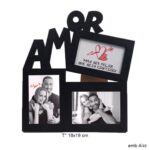 Moldura 3 fotografias Amor