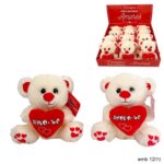 Urso c/almofada coração vermelho