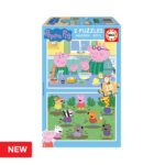 2x Super Puzzle 25 Madeira Peppa Pig