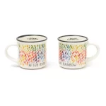 2 Chávenas de Café em Porcelana - After Rain