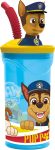 PAW PATROL - Copo c/palhinha 3D 360ml