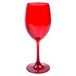Caixa 6 copos c/pé Vermelho Água