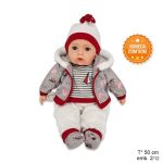 Baby casaco cinzento 50cm (c/som)