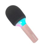 Microfone de karaoke rosa