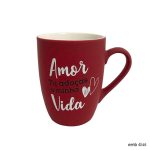 Caneca Veludo vermelha Amor