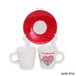 Set café c/colher "Tu fazes-me tão bem"