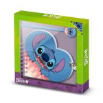 STITCH - Diário coração + caneta