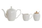 Conj. chá 4 peças porcelana/bambu - Image 2