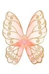 Marilea - Asas salmão c/glitter dourado