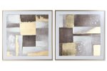 Quadro tecido/tela Abstrato (2mod)