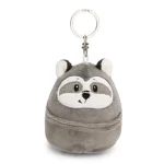 Porta-chaves peluche, Guaxinim 8cm