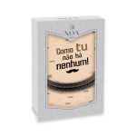 Pulseira dupla castanha de couro "Como tu não há nenhum"