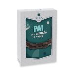 Pulseira tribal castanha de couro "Pai, és o exemplo a seguir"