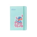 STITCH "Love" - Caderno A5 turquesa