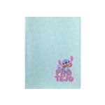 STITCH "Love" - Capa A4 c/20 micas turquesa