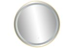 Espelho LED Dourado 80cm