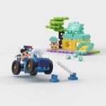 Mini Waffle City: Carro de polícia e loja de jóias - 80 peças - Image 2