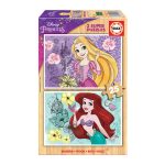 2x Super Puzzle 25 Madeira Princesas