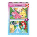 2x Puzzle 20 Princesas