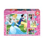 4x Puzzle Progressivo Princesas