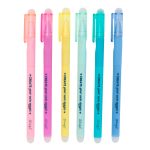 Pack 6 canetas de cores de apagar - Creat