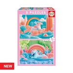 Puzzle Junior 2x48 Unicórnios Mágicos