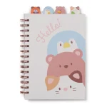 Caderno c/espiral A5, 80 folhas