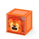Caixa de armazenamento de mesa empilhável - Tigre