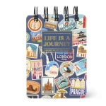 Bloco de notas espiral mini pautado - Travel