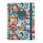 Caderno Espiral A5 Pautado - Travel