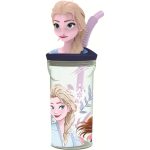 FROZEN - Copo c/palhinha e tampa 3D