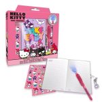 HELLO KITTY - Conj. diário + esferográfica mágica