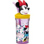 MINNIE - Copo c/palhinha tampa 3D