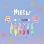 Conjunto de 6 marcadores de texto de ponta dupla - Kitty - Image 2