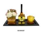 Ambientador - Conj. 4 peças cor amarelo